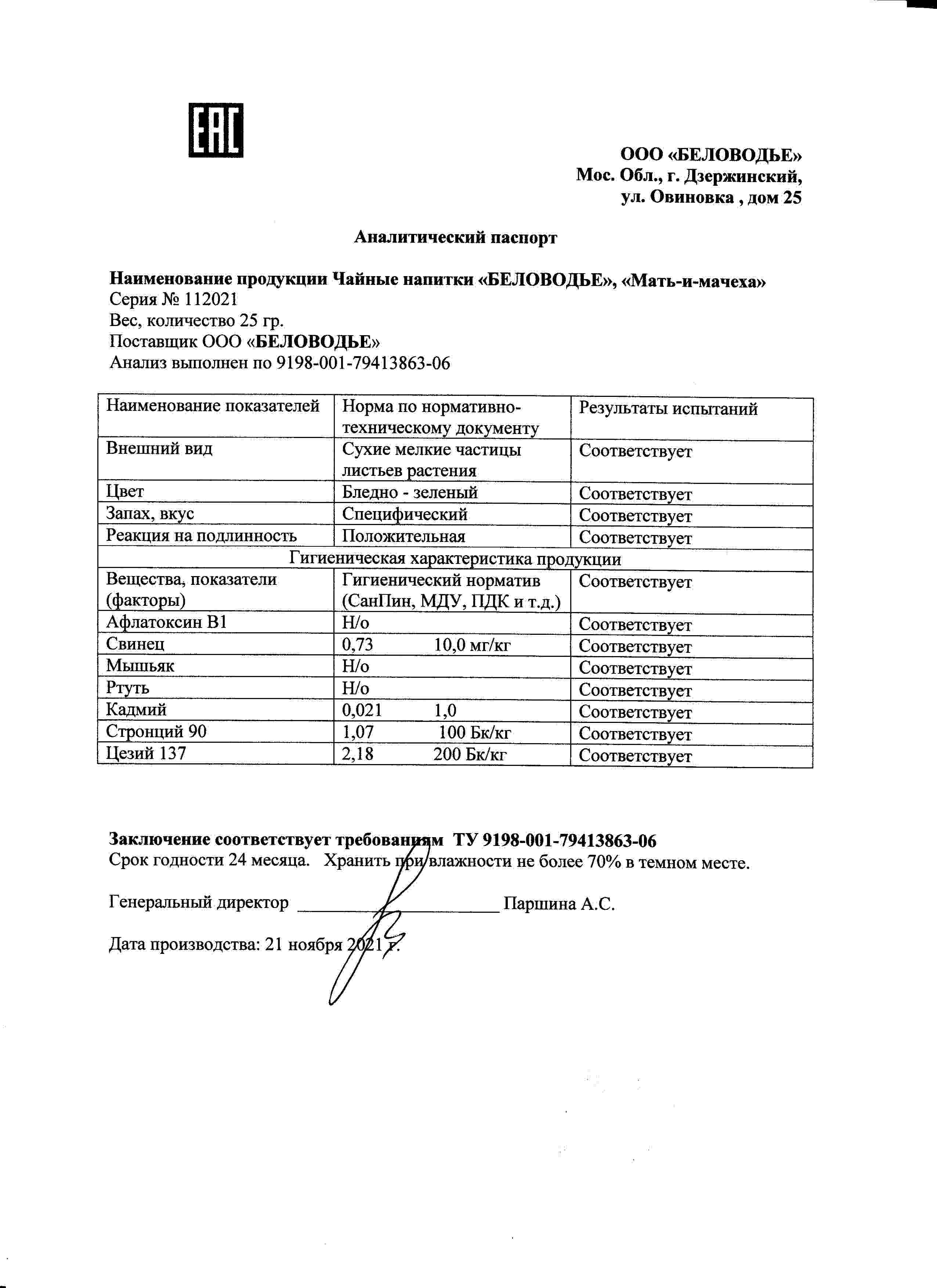 Паспорт №112021